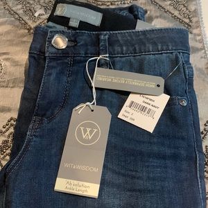 WIT & WISDOM “Ab” solution ankle jeans Size 2 New with all tags attached